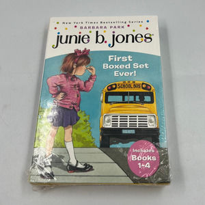 Junie B Jones Books 1-4 NEW Sealed Paperback 2001 First Boxed Set